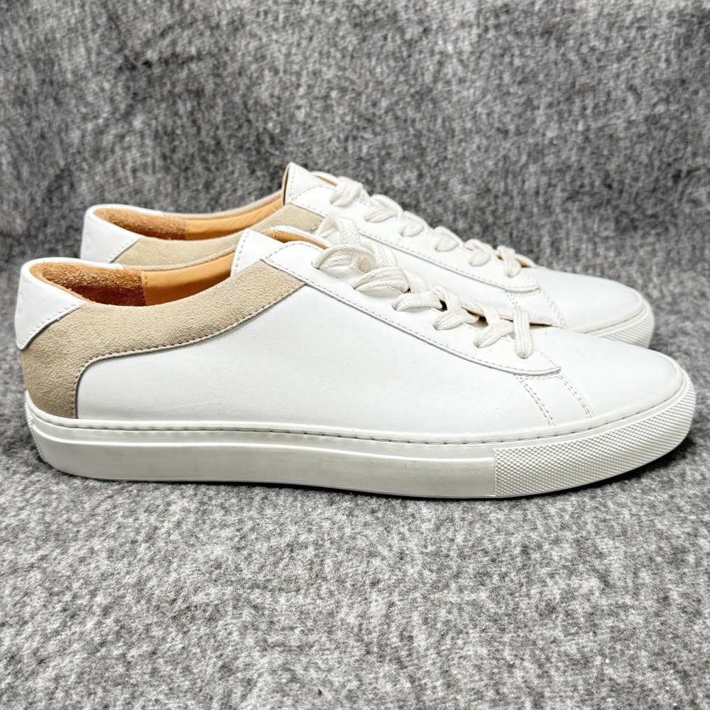 Koio Capri Low White Leather Sneakers EU 40 Mens 7 Womens 9 New Italy Dust Bag